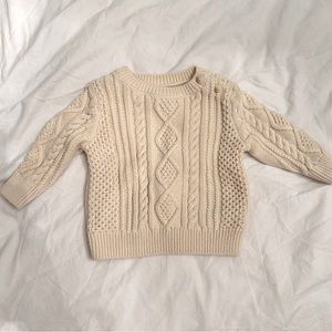 Kid / Child beige knitted sweater (3-6M)